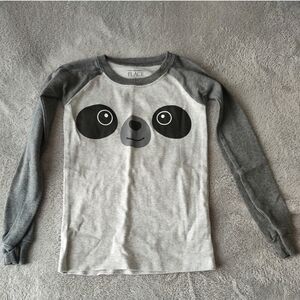 Gray Panda Kids Shirt